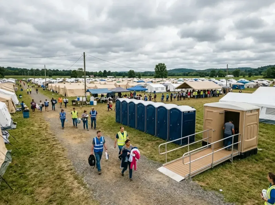 disaster-relief-camp-restrooms-010 — frequently asked questions, Dumpster & Portable Bathrooms Rental in Shadeland, IN